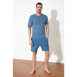 Trendyol Blue Printed Knitted Pyjama Set vyobraziť