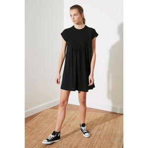 Trendyol Black Waist Cut Detail Knitted Dress vyobraziť