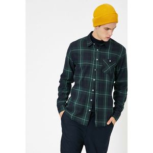 Koton Men's Green Checkered Shirt vyobraziť