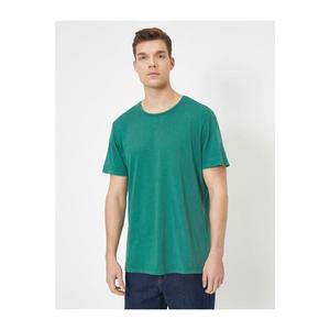 Koton Men's Green Bike Collar T-shirt vyobraziť
