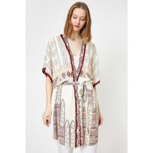 Koton Beige Patterned Women's Kimono / Kaftan vyobraziť