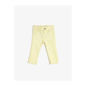 Koton Baby Girl Yellow Jeans vyobraziť