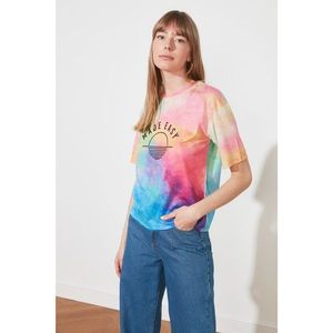 Trendyol Multicolor Loose Knitted T-Shirt vyobraziť