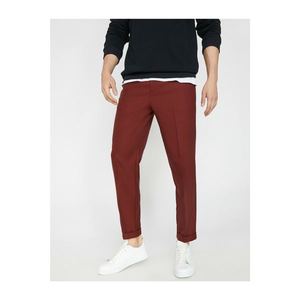 Koton Men's Brown Pocket Detail Trousers vyobraziť