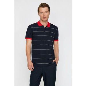 Koton Men's Navy Striped T-Shirt vyobraziť