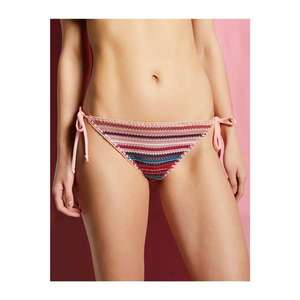 Koton Women's Pink Color Block Bikini Bottom vyobraziť