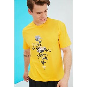 Trendyol Yellow Men's T-Shirt vyobraziť