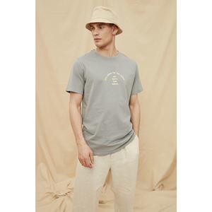 Trendyol Anthracite Men's 100% Organic Cotton T-Shirt vyobraziť