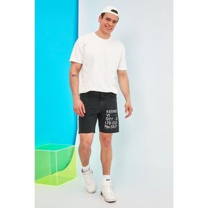 Trendyol Anthracite Men's Printed Regular Fit Shorts & Bermuda vyobraziť