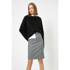 Koton Women Gray Checkered Skirt vyobraziť