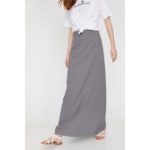 Koton Women Gray Maxi Normal Waist Skirt vyobraziť