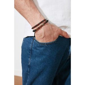 Trendyol Black-Gray Men's 2-piece Bijouterie Bracelet vyobraziť