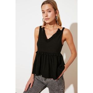 Trendyol Black Skirt Detailed Knitted Blouse vyobraziť