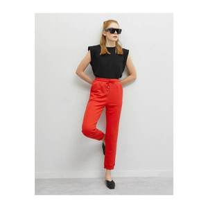 Koton Women's Red Pocket Sweatpants vyobraziť