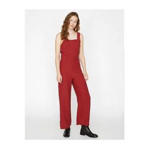 Koton Women Red Wide Leg Jumpsuit vyobraziť