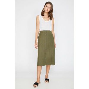 Koton Women Green Striped Skirt vyobraziť