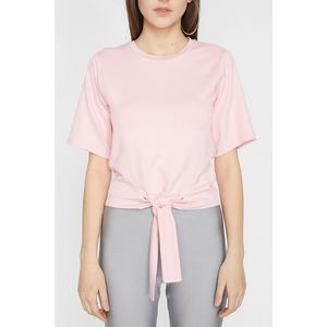 Koton Women's Pink Crew Neck Short Sleeve T-Shirt vyobraziť