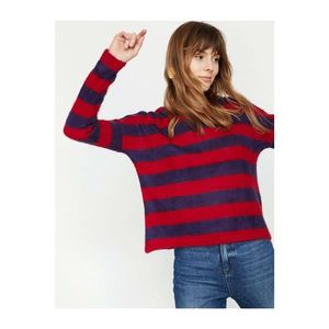 Koton Women's Purple Striped Sweater vyobraziť