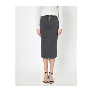 Koton Women Gray Zipper Detailed Skirt vyobraziť
