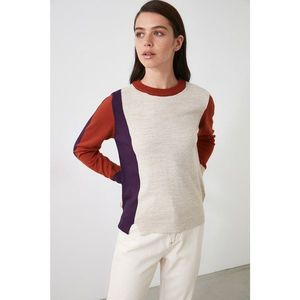 Trendyol Knitwear Sweater WITH Stone Color Block vyobraziť
