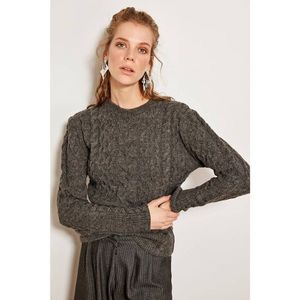 Trendyol Anthracite Weave Detailed Sweater Sweaters vyobraziť