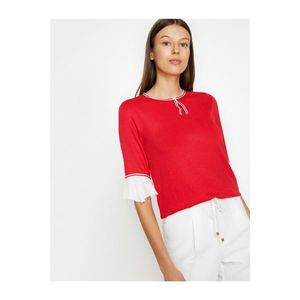 Koton Woman Red Pearl Detail T-Shirt vyobraziť