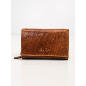Natural brown leather wallet vyobraziť