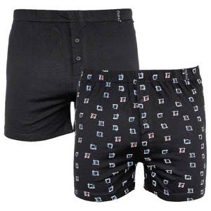 2PACK men's shorts Molvy black (KP-061-BBU) vyobraziť