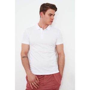 Trendyol Ecru Men's Slim Fit Polo Collar Polo Neck T-shirt vyobraziť