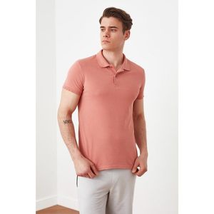 Trendyol Dried Rose Men's Slim Fit Polo Collar Polo Neck T-shirt vyobraziť