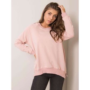 RUE PARIS Dusty pink cotton sweatshirt vyobraziť