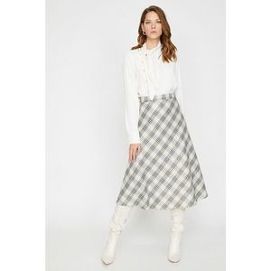 Trendyol Women's Grey Desire Sabanci for Koton Skirt vyobraziť