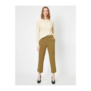 Koton Women Green Pocket Detailed Trousers vyobraziť