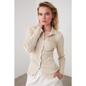 Trendyol Stone Button KnitWear Sweater Cardigan vyobraziť