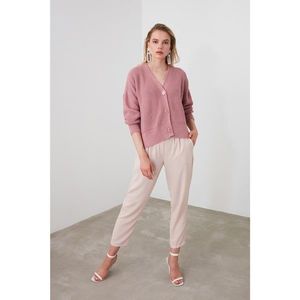Trendyol Rose Dry Button Detailed Knitwear Cardigan vyobraziť