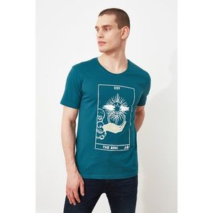 Trendyol Emerald Green Men's T-Shirt vyobraziť