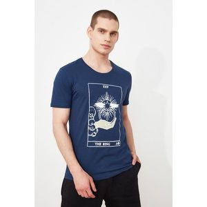Trendyol Navy Blue Men's T-Shirt vyobraziť