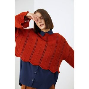 Trendyol Cinnamon Ajurlu Knitwear Sweater vyobraziť