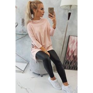 Sweatshirt with a bicycle print dark powdered pink vyobraziť