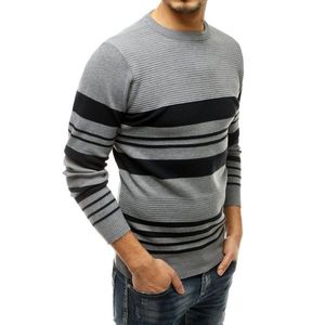Gray men's sweater WX1672 vyobraziť