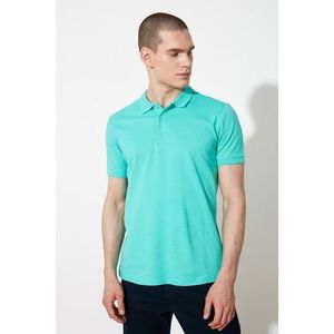 Trendyol Mint Men's Regular Fit Short Sleeve Polo Neck T-shirt vyobraziť
