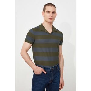 Trendyol Green Men's Regular Fit Polo Collar T-shirt vyobraziť