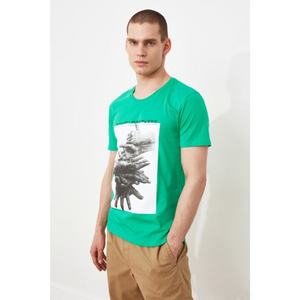 Trendyol Green Men's T-Shirt vyobraziť