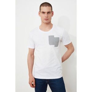 Trendyol White Men's Printed T-Shirt vyobraziť