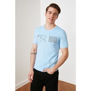 Trendyol Blue Men's T-Shirt vyobraziť