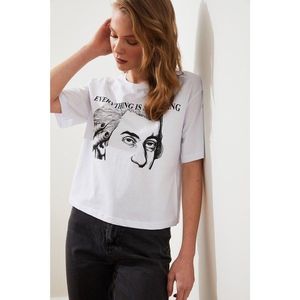 Trendyol White Mozart Printed Licensed T-Shirt vyobraziť