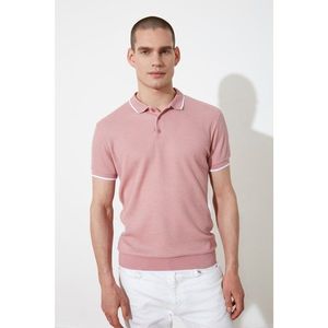 Trendyol Dried Rose Men's Regular Fit Polo Neck T-shirt vyobraziť
