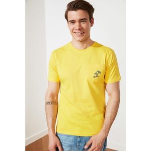 Trendyol Yellow Men's T-Shirt vyobraziť