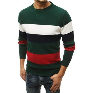 Green men's sweater WX1702 vyobraziť