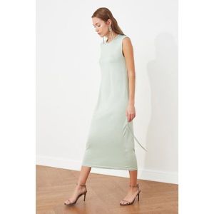 Trendyol Mint Gathered Detailed Knitted Dress vyobraziť